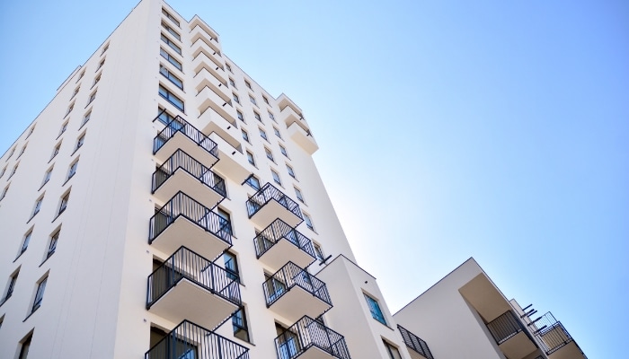 Apartment Building White