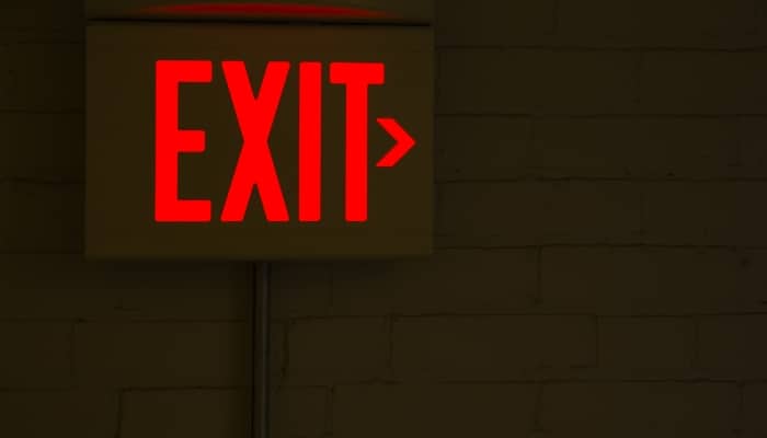 Exit Signage Illuminated Power Outage